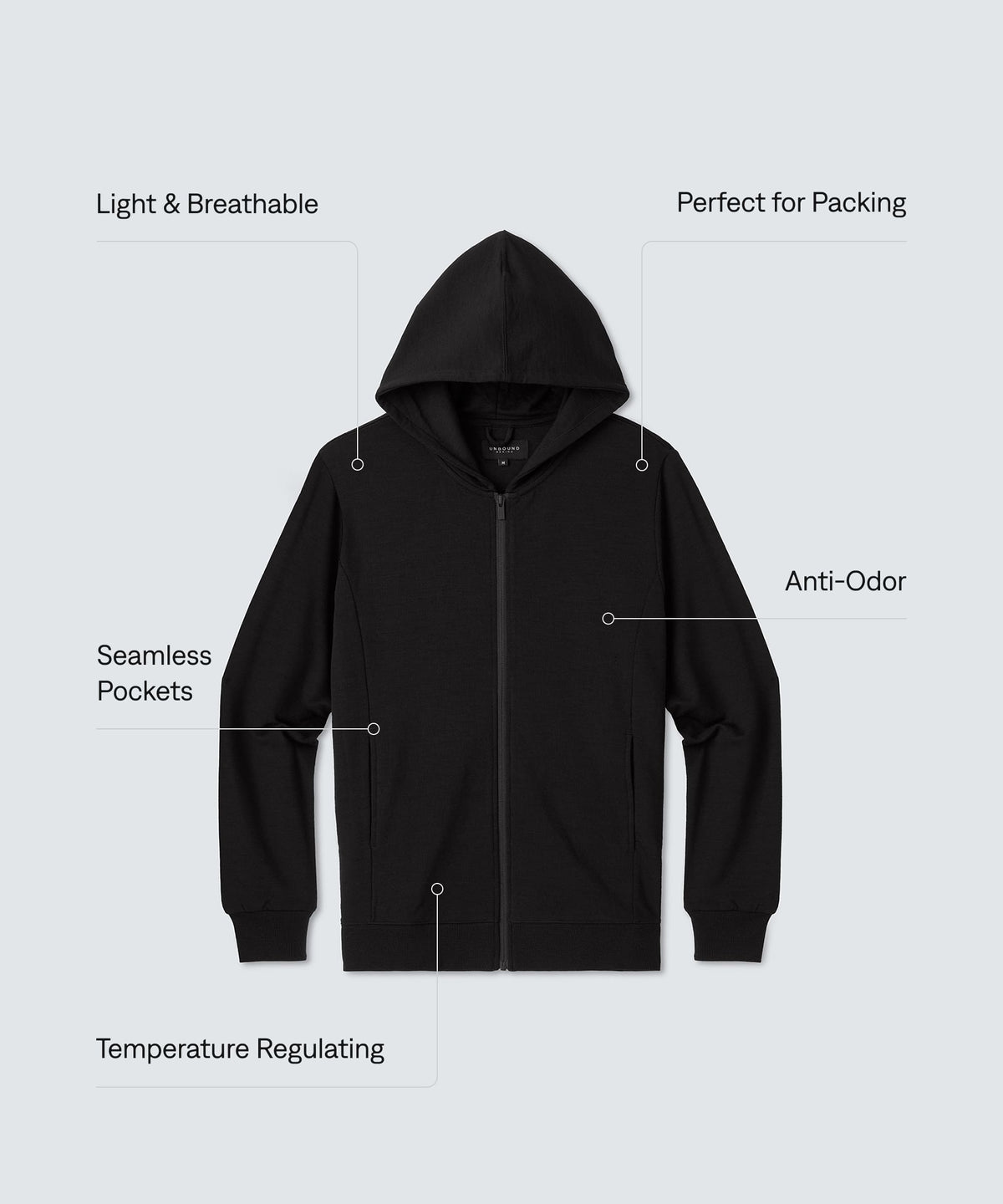 Men's Compact Travel Hoodie